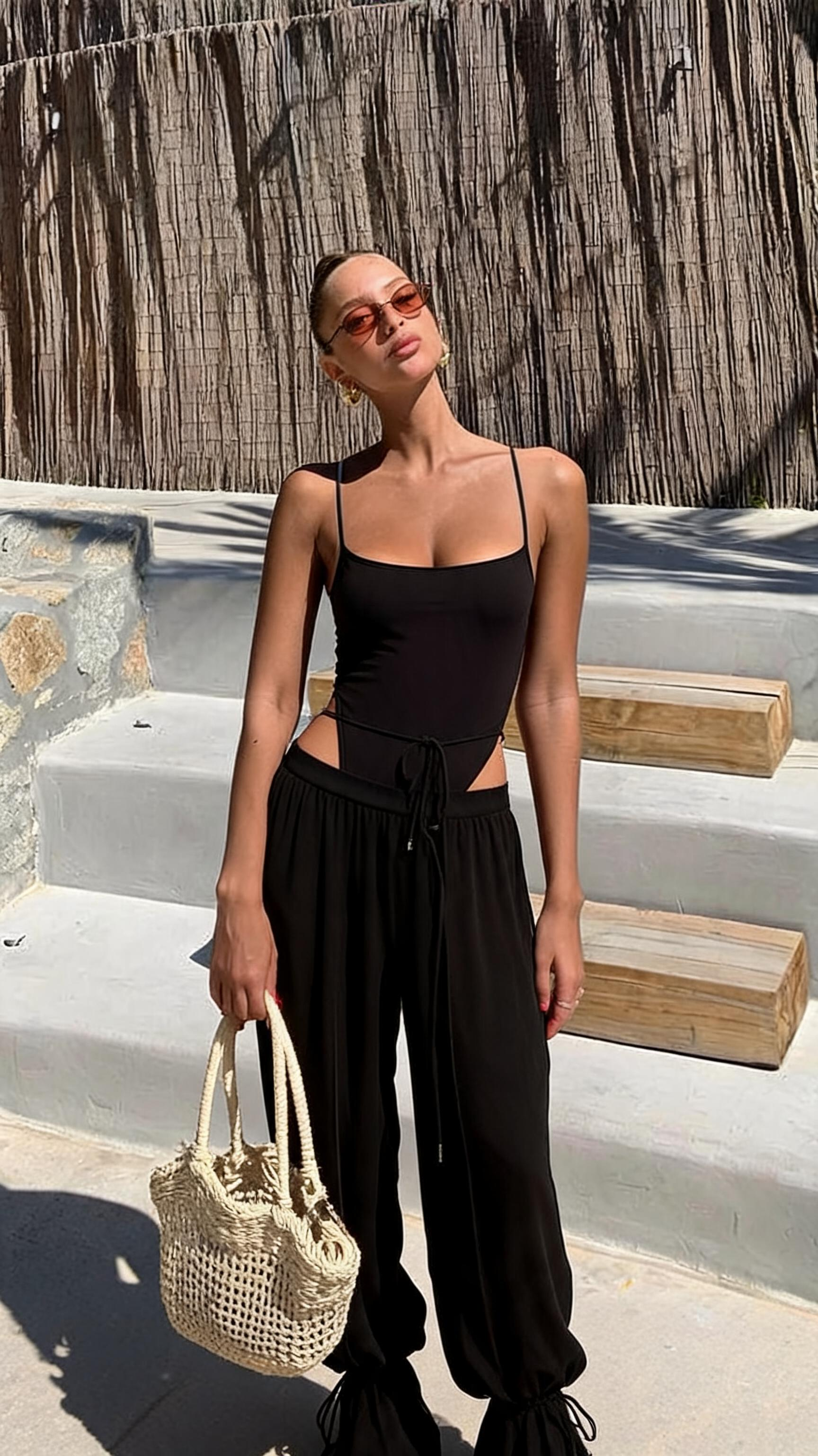Gaia One-Piece Swimsuit & Wide-Leg Pants Set
