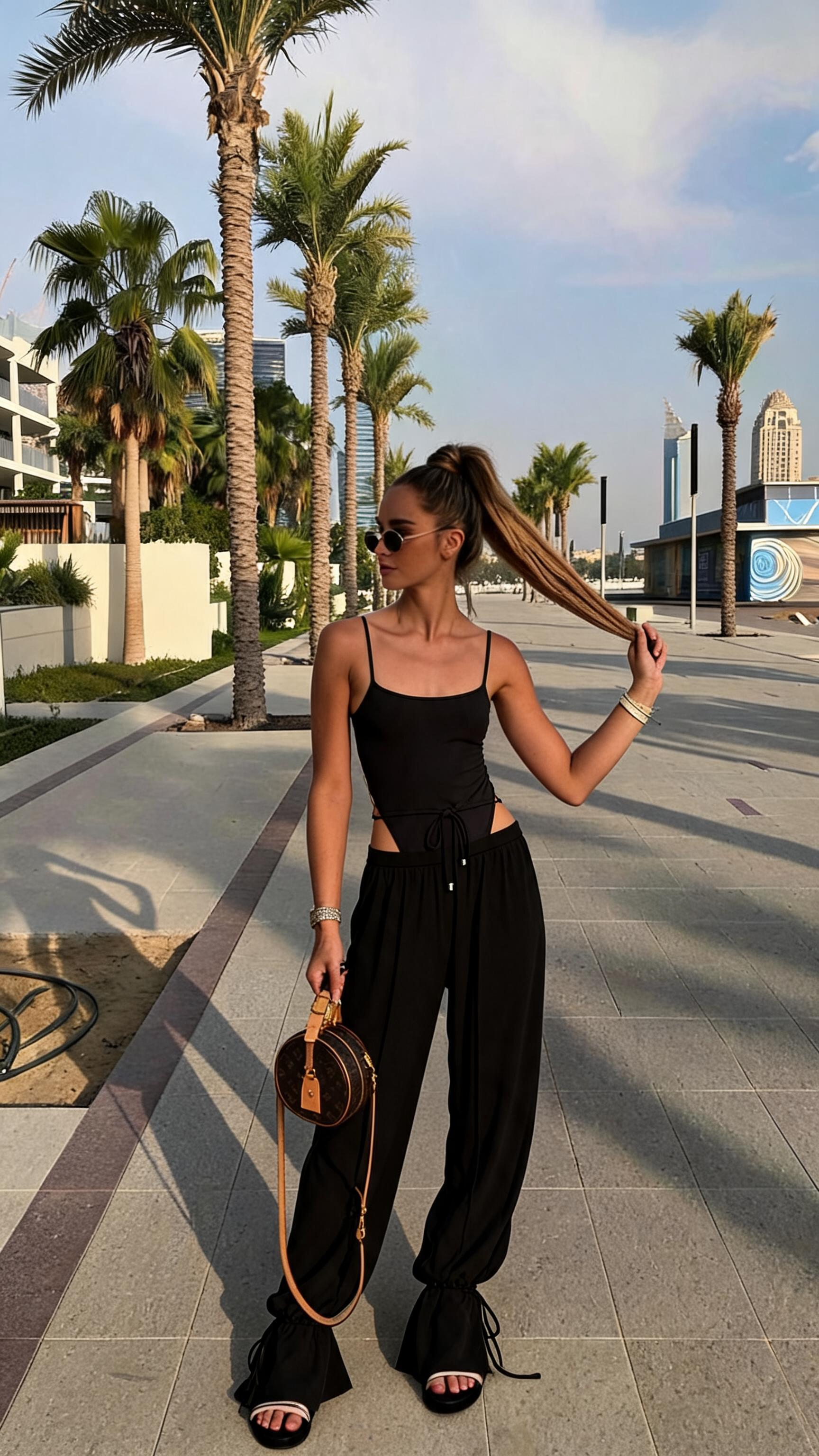 Gaia One-Piece Swimsuit & Wide-Leg Pants Set