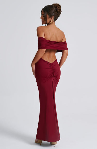 Jessie Maxi Dress - Burgundy
