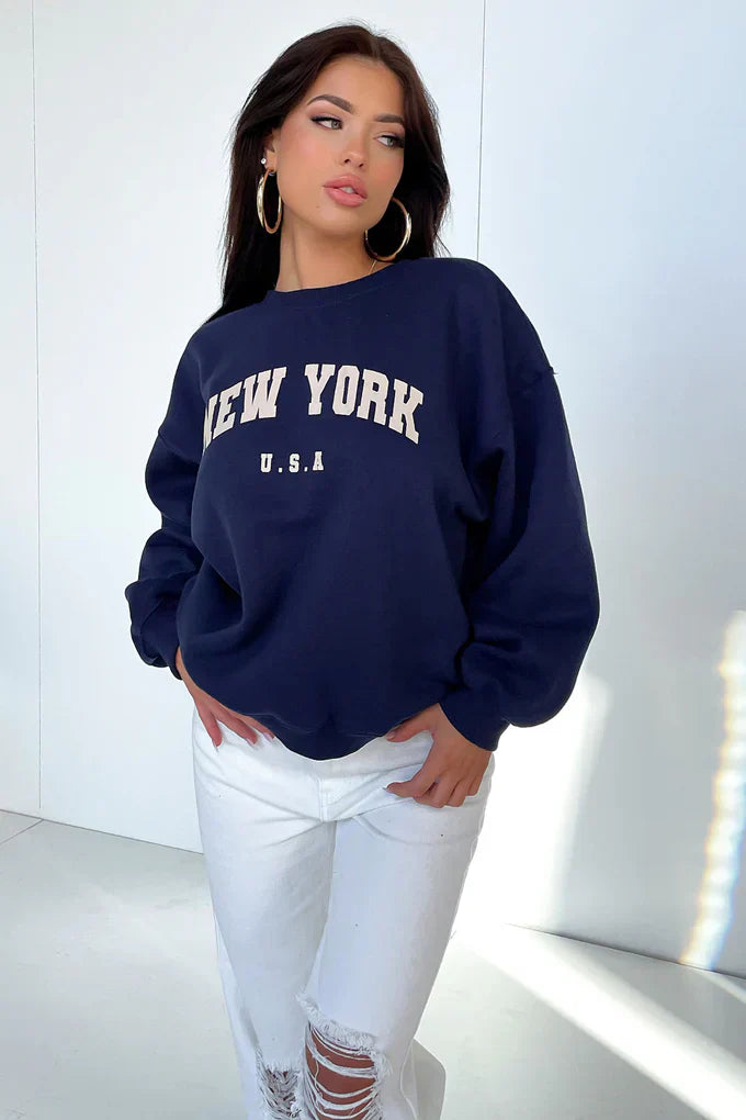 Semi-Wide Leg Jeans - White