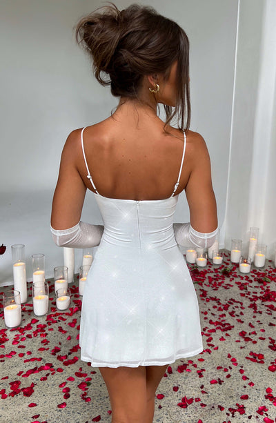 Layla Mini Dress - Ivory Sparkle